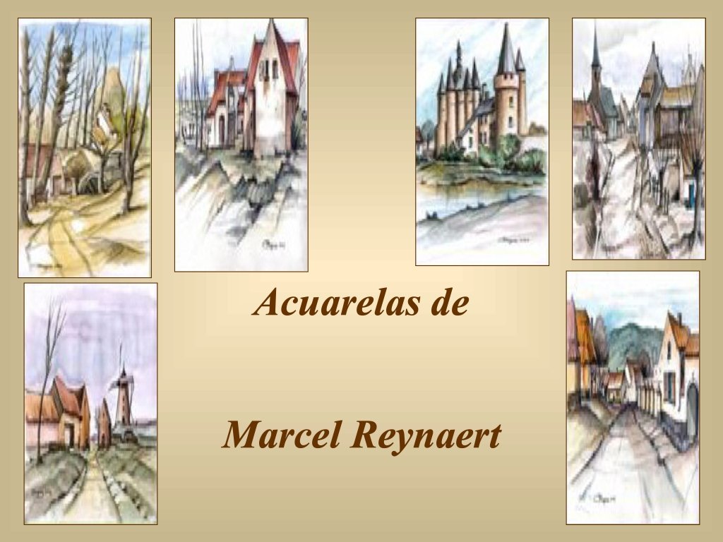 Acuarelas de Marcel Reynaert